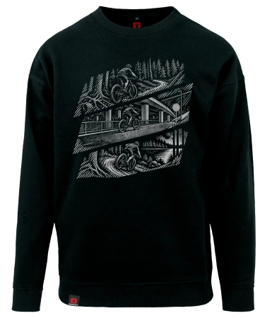 Bluza męska VOYOVNIK "MTB Flow (mono)" - czarna