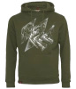 Bluza męska z kapturem VOYOVNIK "Edge Rush (mono)" - olive