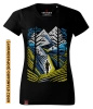 Koszulka damska standard VOYOVNIK "Outdoor Adventure (V2)" - czarna