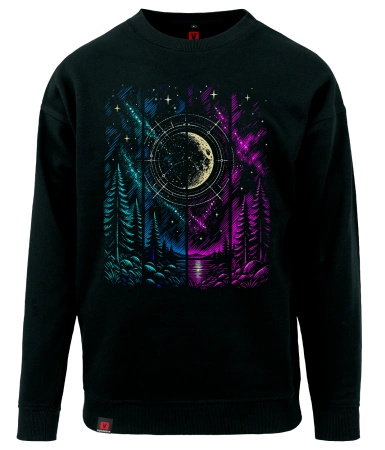 Bluza męska VOYOVNIK "Lunar Echo" - czarna