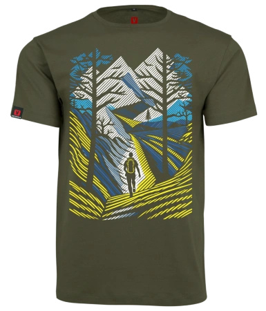 Koszulka męska VOYOVNIK "Outdoor Adventure (V2)" - olive