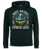 Bluza męska z kapturem VOYOVNIK "Trek More, Stress Less (V2)" - czarna