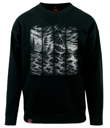 Bluza męska VOYOVNIK "Storm Front (mono)" - czarna